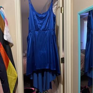 Deep Blue High Low Dress